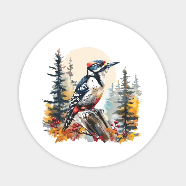 Woodpecker Magnet by zooleisurelife